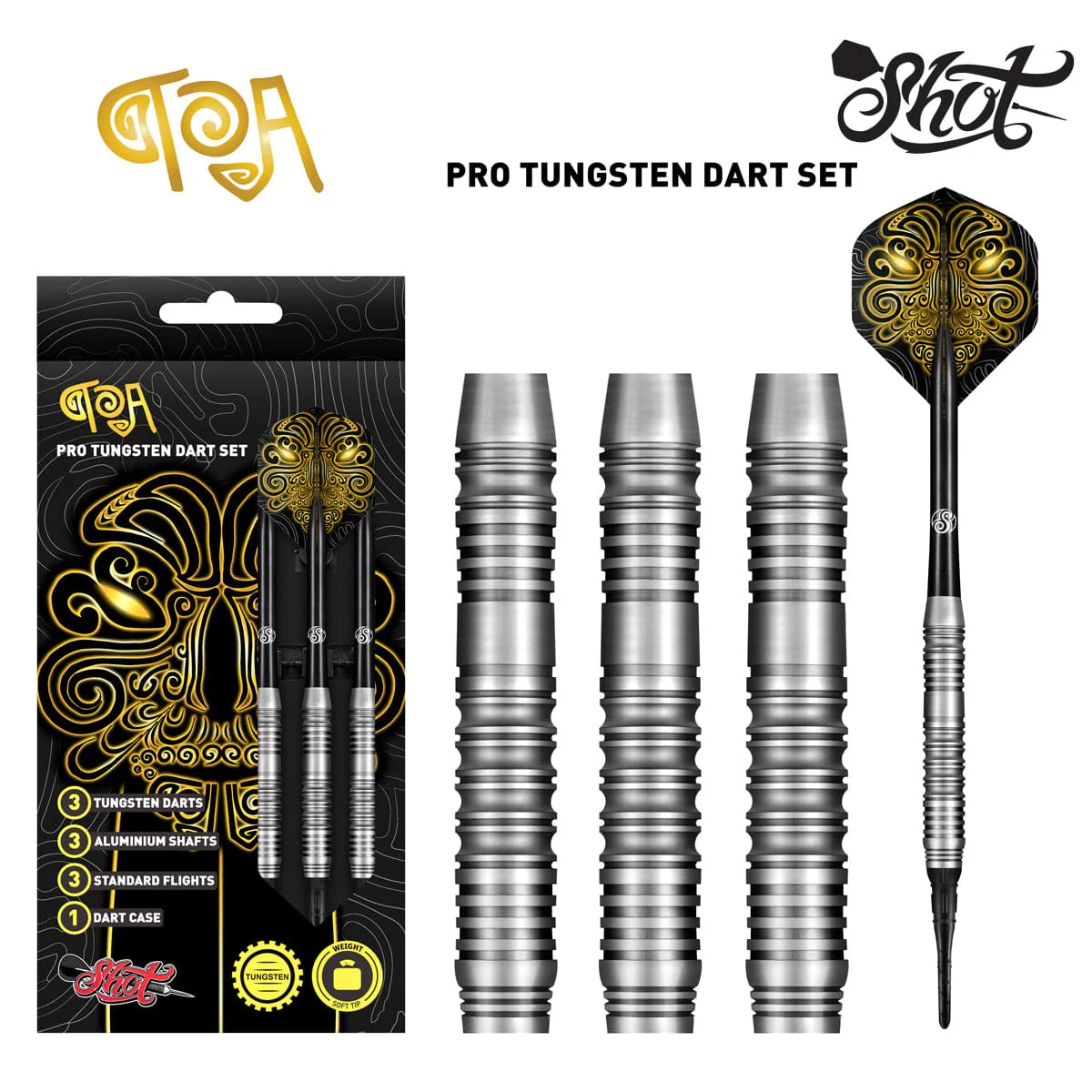 Shot Toa Tungsten Darts 18g